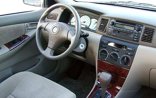 Toyota Corolla interior 