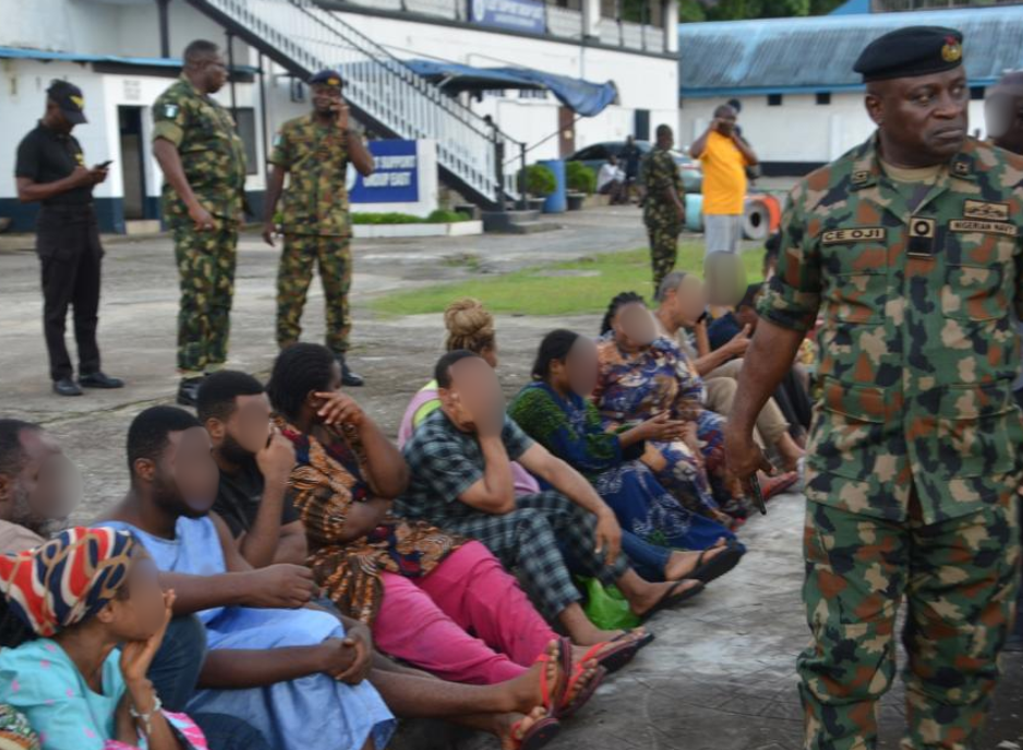Navy rescue in Calabar